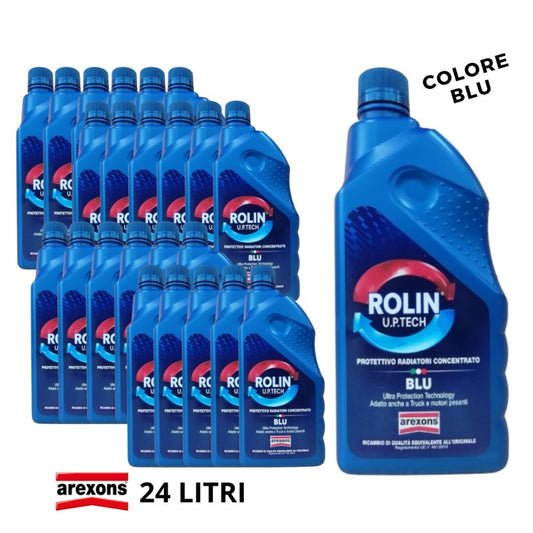 24 LITRI AREXONS LIQUIDO RADIATORE ANTIGELO PURO CONCENTRATO BLU ROLIN ALUX