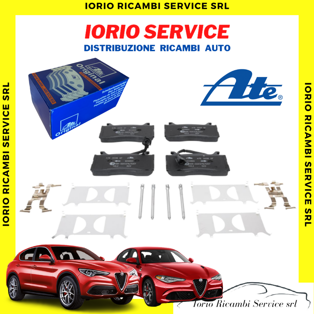 PASTIGLIE PATTINI FRENO ANTERIORI MARCA ATE GRANDI ALFA ROMEO STELVIO/GIULIA