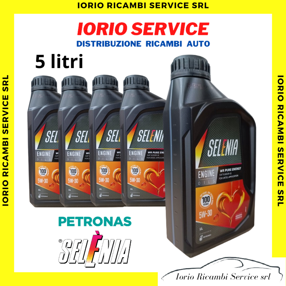 5 LITRI OLIO MOTORE SELENIA 5W30 ACEA C2 FIAT 9.55535-S1 - DIESEL - E4 - E5