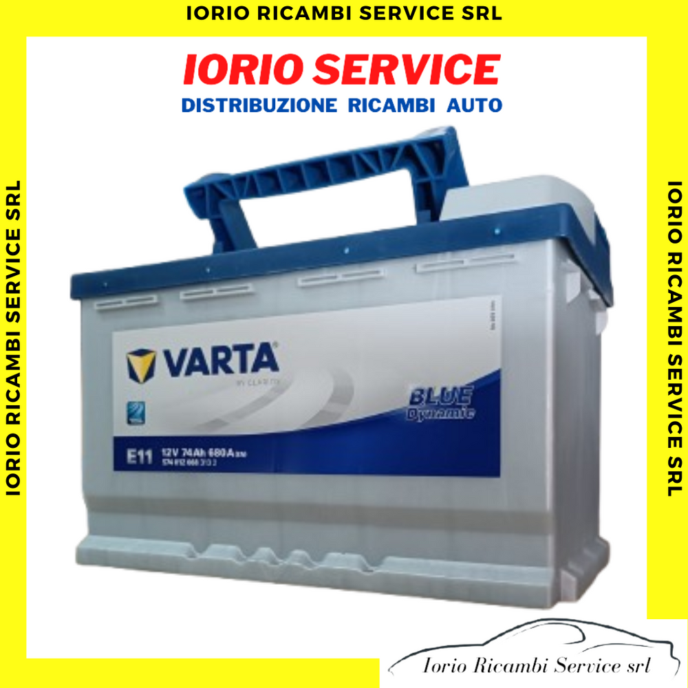 VARTA BATTERIA TITANIUM E11 12V 74AH 680A E11 L374P - 278x175x190 mm - 574012068