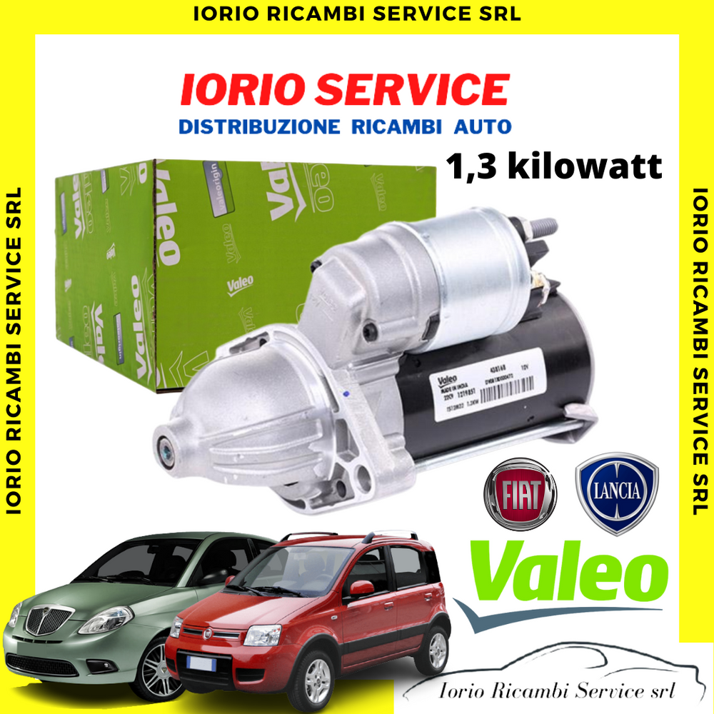 MOTORINO AVVIAMENTO VALEO 438168 FIAT GRANDE PUNTO IDEA 500 PANDA 1300 MJT EURO4