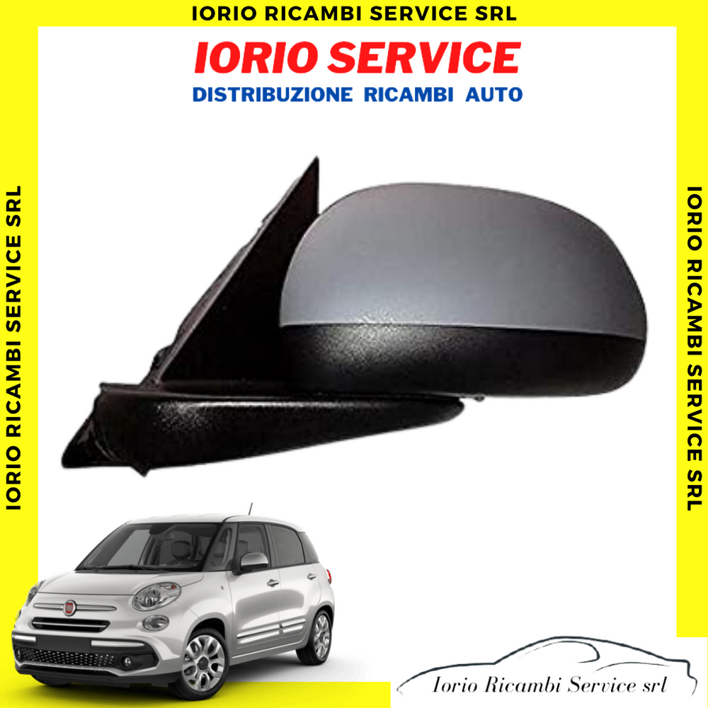 SPECCHIETTO ASFERICO TERMICO FIAT 500L SINISTRO COMPLETO ELETTRICO PRIMER 5 PIN
