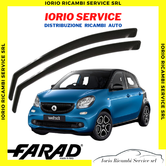 DEFLETTORI ARIA per SMART FORFOUR 453 FARAD fumè ANTITURBO ANTIVENTO ANTERIORI